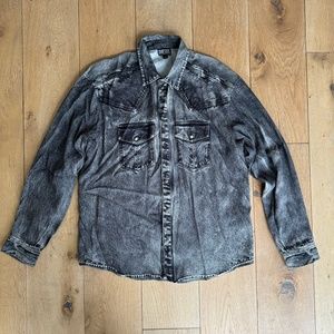 Diesel Silky "Denim" Button Down Shirt